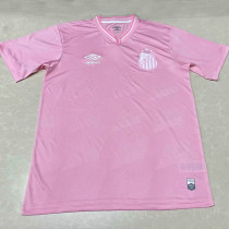 24/25 Santos FC  Pink October Fans Soccer Jersey