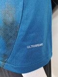 24/25 Marseille  Away Player Version Soccer Jersey(Print all Sponsor)前后广告
