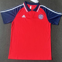 21/23 Bayern Red Classic Polo Short Sleeve