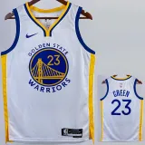 22/23 WARRIORS GREEN #23 White Top Quality Hot Pressing NBA Jersey (V领)
