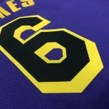 22/23 LAKERS JAMES #6 Purple Top Quality Hot Pressing NBA Jersey (Trapeze Edition)