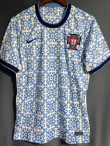 2023 Portugal White Blue Special Edition Training Shirts (花蓝)