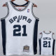 1993/1994 SA Spurs DUNCAN #21 White Retro Top Quality Hot Pressing NBA Jersey