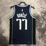 22/23 Dallas Mavericks DONCIC #77 Black Top Quality Hot Pressing NBA Jersey (Trapeze Edition)飞人版