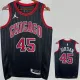 22/23 BULLS JORDAN #45 Black Top Quality Hot Pressing NBA Jersey (Trapeze Edition) 飞人版