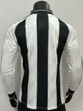 24/25 Newcastle Home Leisure  Long Sleeve Retro Soccer Jersey