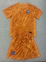 24 /25 CHE Orange Goalkeeper  Kids  Soccer Jersey