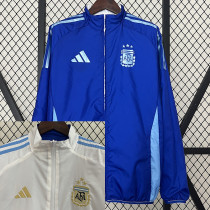 24/25 Argentina White & Blue Double Sided Windbreaker (双面风衣)