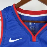 22/23 Pistons ROSE #25 Blue Top Quality Hot Pressing NBA Jersey(V领)