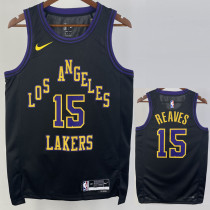 23/24 LAKERS REAVES #15 Black City Edition Top Quality Hot Pressing NBA Jersey