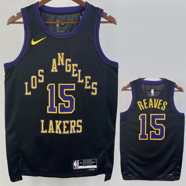 23/24 LAKERS REAVES #15 Black City Edition Top Quality Hot Pressing NBA Jersey
