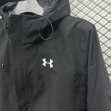 24/25 UA Black Single Layer Hooded Windbreaker#F707