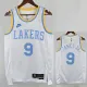 22/23 LAKERS BROWNIES # 9 White Retro Top Quality Hot Pressing NBA Jersey(复古白、圆领)