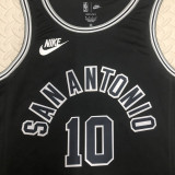 22/23 SA Spurs DEROZAN #10 Black Top Quality Hot Pressing NBA Jersey (Retro Logo)