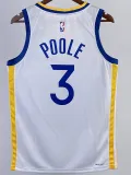22/23 WARRIORS POOLE #3 White Top Quality Hot Pressing NBA Jersey (V领)