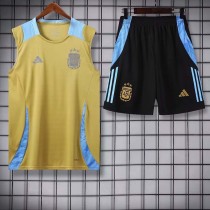 24/25 Argentina Mud Yellow Tank top and shorts suit