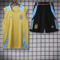 24/25 Argentina Mud Yellow Tank top and shorts suit