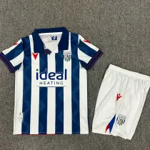 24/25 West Brom Home  Kids Soccer Jersey