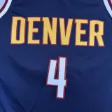 22/23 Nuggets #4 Sapphire Blue Top Quality Hot Pressing NBA Jersey