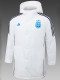 24/25 Argentina White Hooded Cotton Coat(蓝标)连帽棉衣