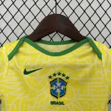 24/25 Brazil Home  Baby Infant Crawl Suit