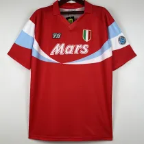 1990/1991 Napoli Away Red Retro Soccer Jersey