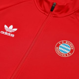 25/26  Bayern Red Jacket Tracksuit