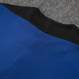 24/25 INT Light Royal Blue Inkjet Half Pull Tracksuit #B956 (半拉链、)