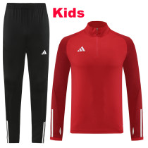 24/25 AB05 Red kids Half Pull Tracksuit(童装、半拉）