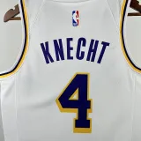22/23 LAKERS KNEGHT#4 White Top Quality Hot Pressing NBA Jersey