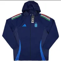 24/25 Argentina Royal Blue Hooded Windbreaker