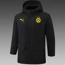 24/25 Dortmund Black Hooded Cotton Coat G250