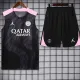 24/25 PSG Black Flash Tank top and shorts suitblack(粉肩)