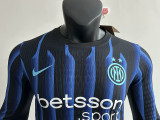 25/26  INT Blue Special Edition Long Sleeve Player Version Soccer Jersey
