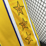 LAKERS DONCIC'#77 Yellow (With star markings)Top Quality Hot Pressing NBA Jersey(侧带星标）