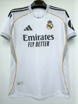 25/26 RMA Home 1:1 Player Version Soccer Jersey(带h广告）