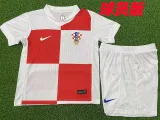 24/25 Croatia Home  Kids Player Version Soccer Jersey(童装球员）