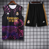 24/25 RMA Black Purple （Leopard Head）Tank top and shorts suit