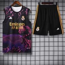 24/25 RMA Black Purple （Leopard Head）Tank top and shorts suit