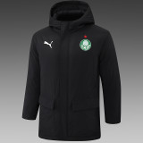 24/25  Palmeiras Black Hooded Cotton Coat G236