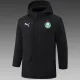 24/25  Palmeiras Black Hooded Cotton Coat G236