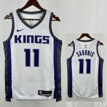 22/23 KINGS SABONIS #11 White Home Top Quality Hot Pressing Retro NBA Jersey