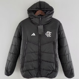 24/25 Flamengo Black Hooded Cotton Coat 连帽棉衣