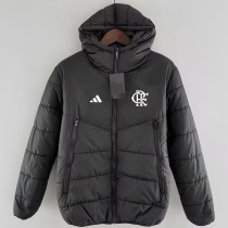 24/25 Flamengo Black Hooded Cotton Coat 连帽棉衣