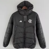 24/25 Flamengo Black Hooded Cotton Coat 连帽棉衣