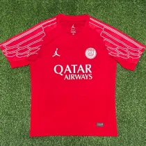 25/26 PSG Jordan  Red Edition  Fans Soccer Jersey