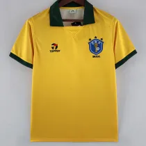1988 Brazil Home Retro Soccer Jersey