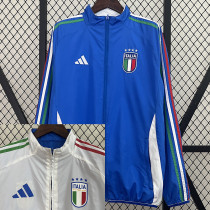24/25  Italy White & Blue Double Sided Windbreaker (双面风衣)