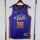 23/24 SUNS DURANT #35 Purple City Edition Top Quality Hot Pressing NBA Jersey