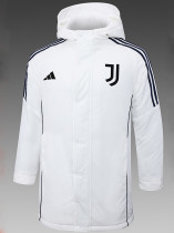 24/25 JUV White Hooded Cotton Coat 连帽棉衣